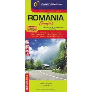 Romania - Harta turistica si rutiera laminata imagine