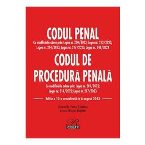 Codul penal. Codul de procedura penala Act. 6 august 2023 imagine
