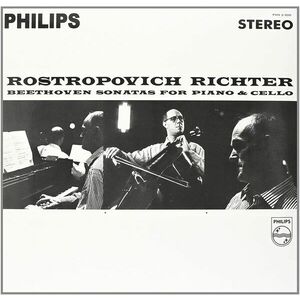 Beethoven: Sonatas for Piano & Cello | Mstislav Rostropovich, Karl Richter imagine