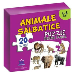 Puzzle pentru podea - Animale sălbatice - 3-6 Ani imagine