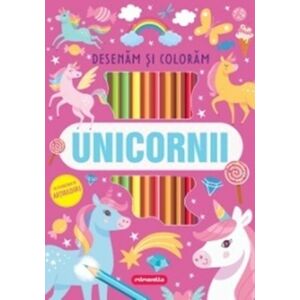 Unicornii - Desenam si coloram imagine