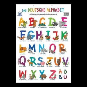 Plansa - Alfabetul animalelor in limba germana imagine