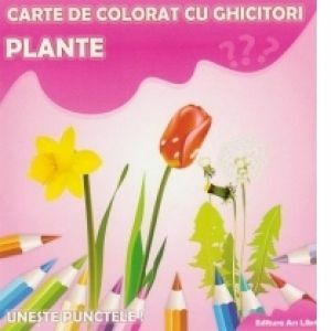 Plante - Carte de colorat cu ghicitori imagine