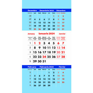 Calendar de birou 2024 triptic tip piramida imagine