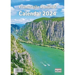 Calendar de perete 2024, 12+1 file Frumusetile Romaniei imagine