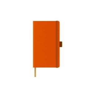 Agenda nedatata A5 Castelli, coperta rigida orange, elastic orange, dictando ivory imagine