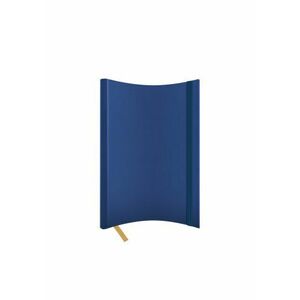 Agenda nedatata A5 Castelli, coperta flexibila bleumarin, elastic bleumarin, dictando ivory imagine