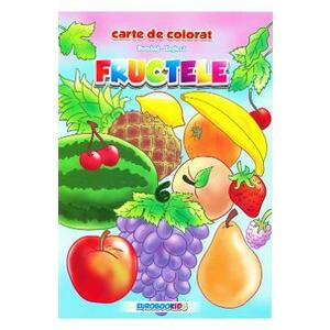 Fructele - carte de colorat (romana-engleza) imagine
