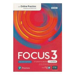 Focus 3 2nd Edition Student's Book + Active Book with Online Practice - Sue Kay, Vaughan Jones, Daniel Brayshaw, Izabela Michalah, Bartosz Michalowski, Beata Trapnell imagine