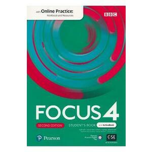 Focus 4 2nd Edition Student’s Book + Active Book with Online Practice - Sue Kay, Vaughan Jones, Daniel Brayshaw, Bartosz Michalowski, Beata Trapnell, Dean Russell imagine