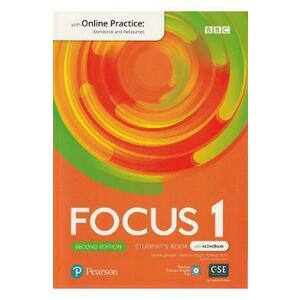 Focus 1 2nd Edition Student's Book + Active Book with Online Practice - Marta Uminska, Patricia Reilly, Tomasz Siuta imagine