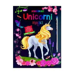 Unicorni magici- scratch art imagine