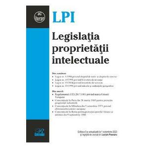 Legislatia proprietatii intelectuale Ed.5 Act.1 octombrie 2023 imagine