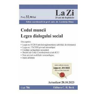 Codul muncii. Legea dialogului social Act.20 octombrie 2023 imagine