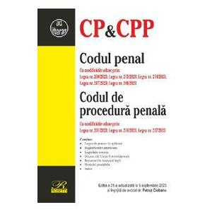 Codul penal si Codul de procedura penala: septembrie 2023 imagine