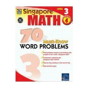 Singapore Math: 70 Must-Know Word Problems. Workbook for 4th Grade Math imagine