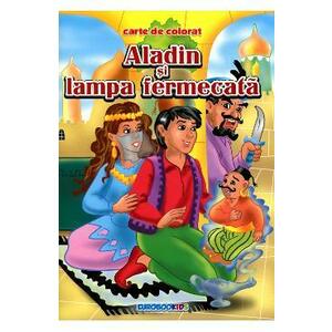 Aladin si lampa fermecata - Carte de colorat imagine