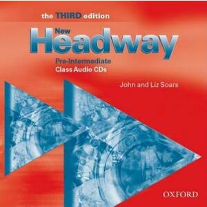 New Headway 3E Pre-Intermediate Class Audio CDs- REDUCERE 50% imagine