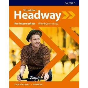 Headway 5E Pre-Intermediate Workbook with Key imagine