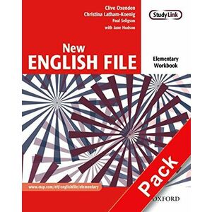 New English File Elementary Workbook with key and MultiROM Pk imagine