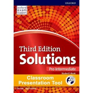 Solutions 3E Pre-Intermediate Classroom Presentation Tool- REDUCERE 30% imagine