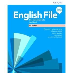 English File 4E Pre-Intermediate Workbook with Key imagine