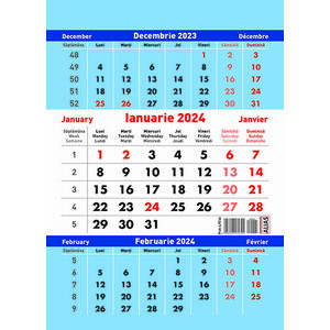 Calendar 2024, triptic A5 imagine