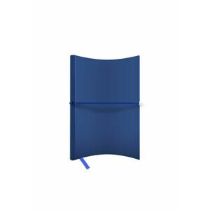 Agenda nedatata A5 Castelli, coperta flexibila Horizon mat bleumarin, elastic orizontal bleumarin, dictando ivory imagine