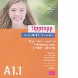 Tipptopp A1.1 - Material didactic auxiliar de limba germana pentru incepatori - adolescenti imagine