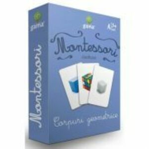 Corpuri geometrice. Carti de joc Montessori clasificare imagine