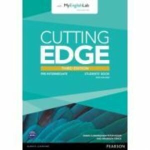 Cutting Edge 3rd Edition Pre-Intermediate Students' Book with DVD and MyEnglishLab Pack - Sarah Cunningham imagine