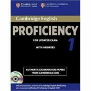 Cambridge English: Proficiency 1 for Updated Exam - Self-study Pack (Student's Book with Answers and 2x Audio CDs) imagine