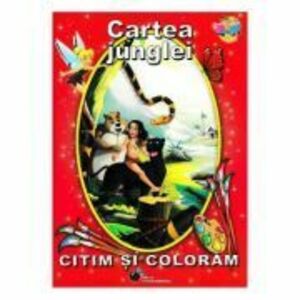 Cartea junglei - Citim si coloram imagine