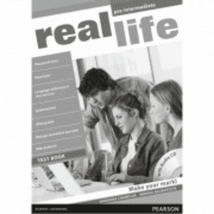 Real Life Global Pre-Intermediate Test Book & Test Audio CD Pack - Dominika Chandler imagine