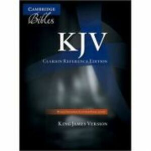 KJV Clarion Reference Bible, Black Edge-lined Goatskin Leather imagine