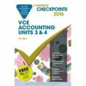 Cambridge Checkpoints VCE Accounting Units 3&4 2016 and Quiz Me More - Tim Joyce imagine
