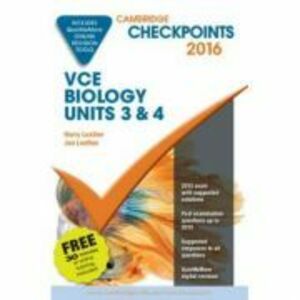 Cambridge Checkpoints VCE Biology Units 3 and 4 2016 and Quiz Me More - Harry Leather, Jan Leather imagine