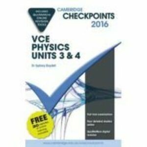 Cambridge Checkpoints VCE Physics Units 3 and 4 2016 and Quiz Me More - Sydney Boydell imagine