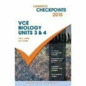 Cambridge Checkpoints VCE Biology Units 3 and 4 2015 and Quiz Me More - Harry Leather, Jan Leather imagine
