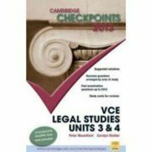Cambridge Checkpoints VCE Legal Studies Units 3 and 4 2013 - Peter Mountford, Carolyn Walker imagine
