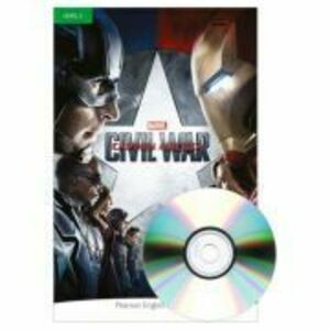 English Readers Level 3. Marvel Captain America. Civil War Book + CD - Coleen Degnan Veness imagine