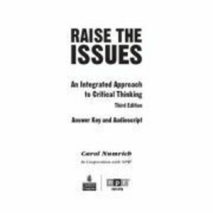 Raise the Issues. An Integrated Approach to Critical Thinking, Answer Key - Carol Numrich imagine