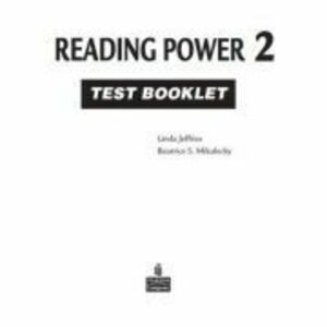 Reading Power 2 Test Booklet - Linda Jeffries imagine