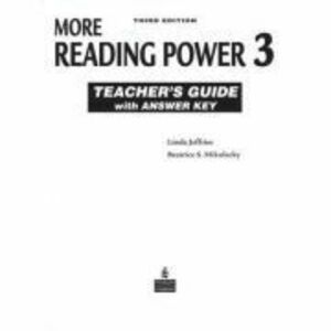More Reading Power 3 Teacher's Guide with Answer Key - Linda Jeffries imagine