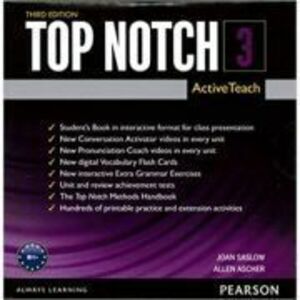 Top Notch 3e Level 3 Teachers’ ActiveTeach Software - Joan Saslow imagine