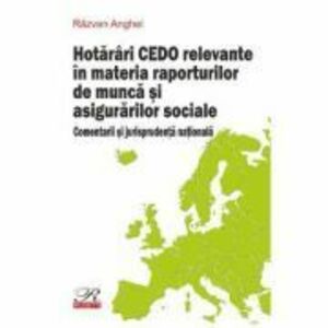 Hotarari CEDO relevante in materia raporturilor de munca si asigurarilor sociale - Razvan Anghel imagine
