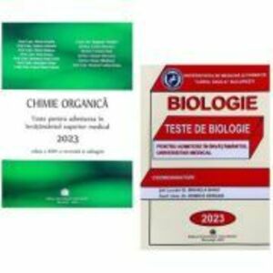 Pachet de teste Chimie organica si Biologie pentru admiterea in invatamantul superior medical 2023 imagine