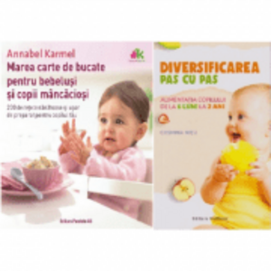 Pachet Diversificarea pas cu pas si Marea carte de bucate pentru bebelusi - Cosmina Nitu si Annabel Karmel imagine