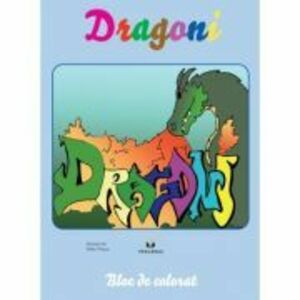 Dragoni - carte de colorat imagine