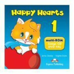 Curs limba engleza Happy Hearts 1 Multi-ROM - Jenny Dooley, Virginia Evans imagine
